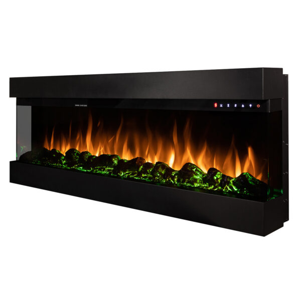 Semineu Electric incorporabil sau de perete 3D Dalas Elite, 30 de combinatii de culori, 152,4 x 49,3 cm, Incalzire, Termostat, Telecomanda, Timer, 1500W - imagine 13