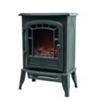 Semineu electric Retro Style, negru, 2000 W, 2 trepte de incalzire