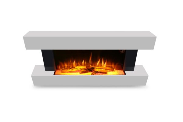 Semineu Electric Luxe Fire 3D cu Sunet busteni, Smart WIFI, 132 cm, 7 teme de culoare, Functie incalzire, Telecomanda, Timer, 1000W/ 2000W - imagine 4