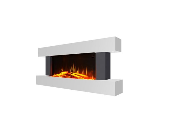Semineu Electric Luxe Fire 3D cu Sunet busteni, Smart WIFI, 132 cm, 7 teme de culoare, Functie incalzire, Telecomanda, Timer, 1000W/ 2000W - imagine 7