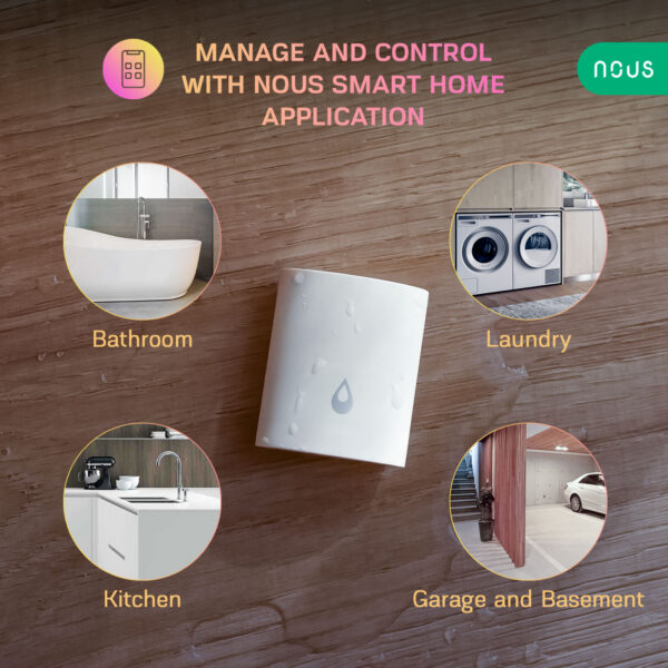 Senzor Smart detectie scurgeri de apa NOUS E4, ZigBee - imagine 3