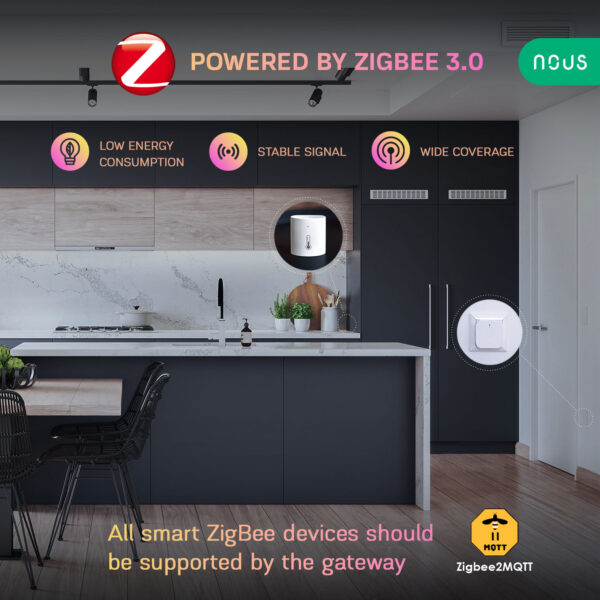 Senzor Smart de Temperatura si Umiditate NOUS E5, ZigBee - imagine 5