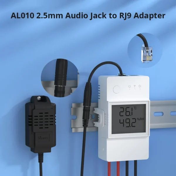 Adaptor Sonoff AL010 2.5 mm de la Audio Jack la RJ9 - imagine 2