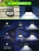 Lampa solara de perete LITOM LTCD199, LED, 30 leduri, incarcare solara si senzor de miscare - imagine 7