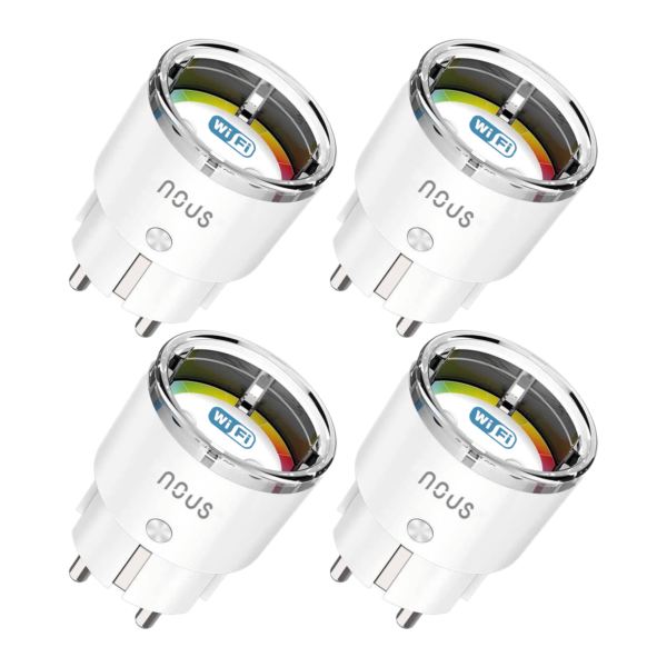 Set 4 prize inteligente WiFi NOUS A1, 15A, Monitorizare energie - imagine 1