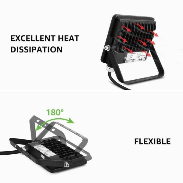 Set 2 proiectoare de podea LED RGB Lepro, Telecomanda , 15W, IP65 waterproof - imagine 5