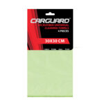 Set 4 lavete microfibra Carguard, 30x30 cm, galben/gri
