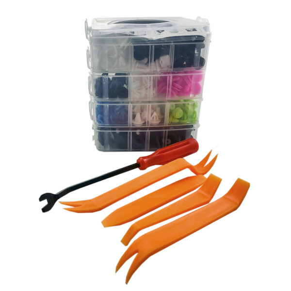 Set cleme din plastic Carguard, 470 bucati + 5 unelte - imagine 2