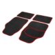 Set covorase auto textile universale, negru/rosu, Carguard, 64 x 44 cm / 44 x 29 cm