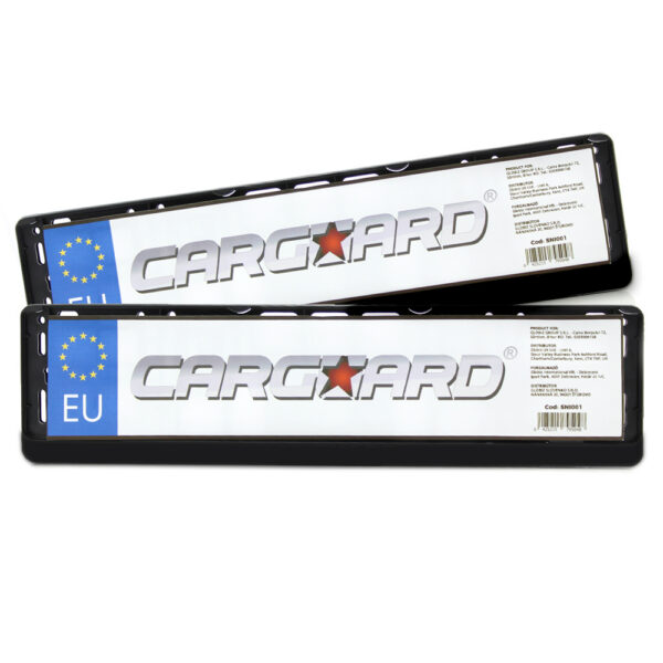 Set 2 suporti Carguard pentru numere de inmatriculare, negru, plastic flexibil - imagine 5