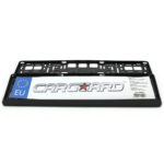 Set 2 suporti Carguard pentru numere de inmatriculare, negru, plastic flexibil
