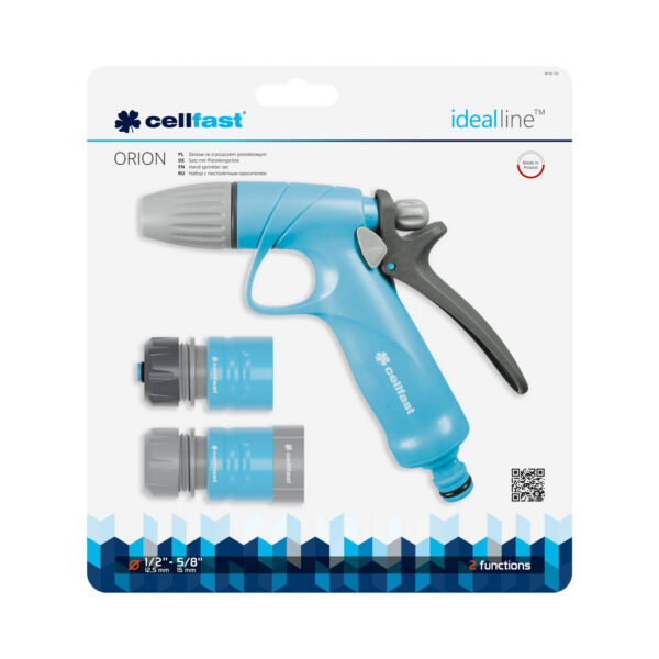 Set pistol pentru stropit Cellfast IDEAL, conectori 1 2   - 5 8 - imagine 2