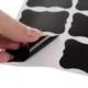 Set etichete autoadezive reutilizabile, 24 bucati, cu marker alb, lavabile, dimensiuni 5x3.5 cm, Negru - imagine 12