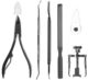 Set pedichiura, Soulima, trusa ingrijire unghii incarnate, 6 instrumente otel inoxidabil - imagine 5