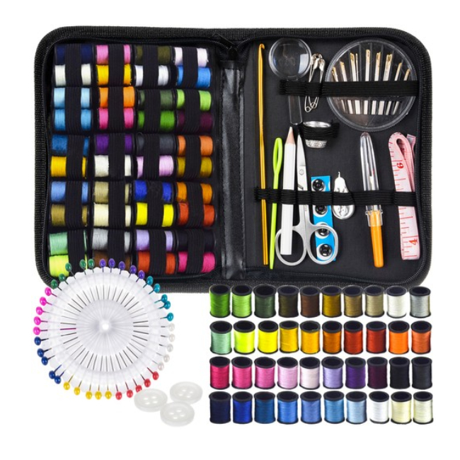sewing-kit-128-pcs-ruhha-19457-69675-13.jpg Trusa de croitorie Ruhhy cu ace pentru cusut, papiote, foarfeca si accesorii, 128 piese - imagine 1