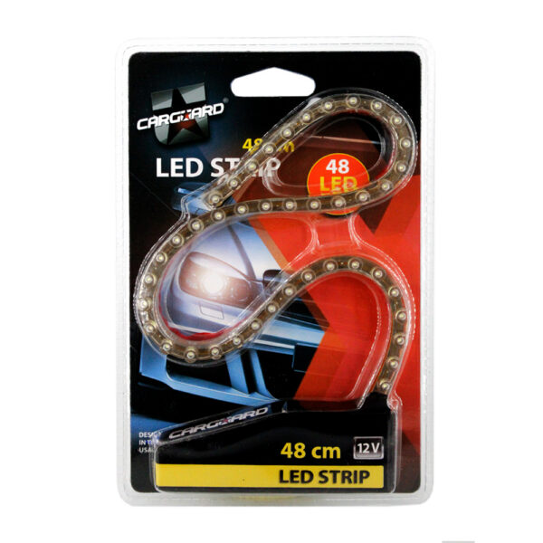 Banda LED auto Carguard, 48 cm, 48 LED, flexibila, 12V - imagine 3