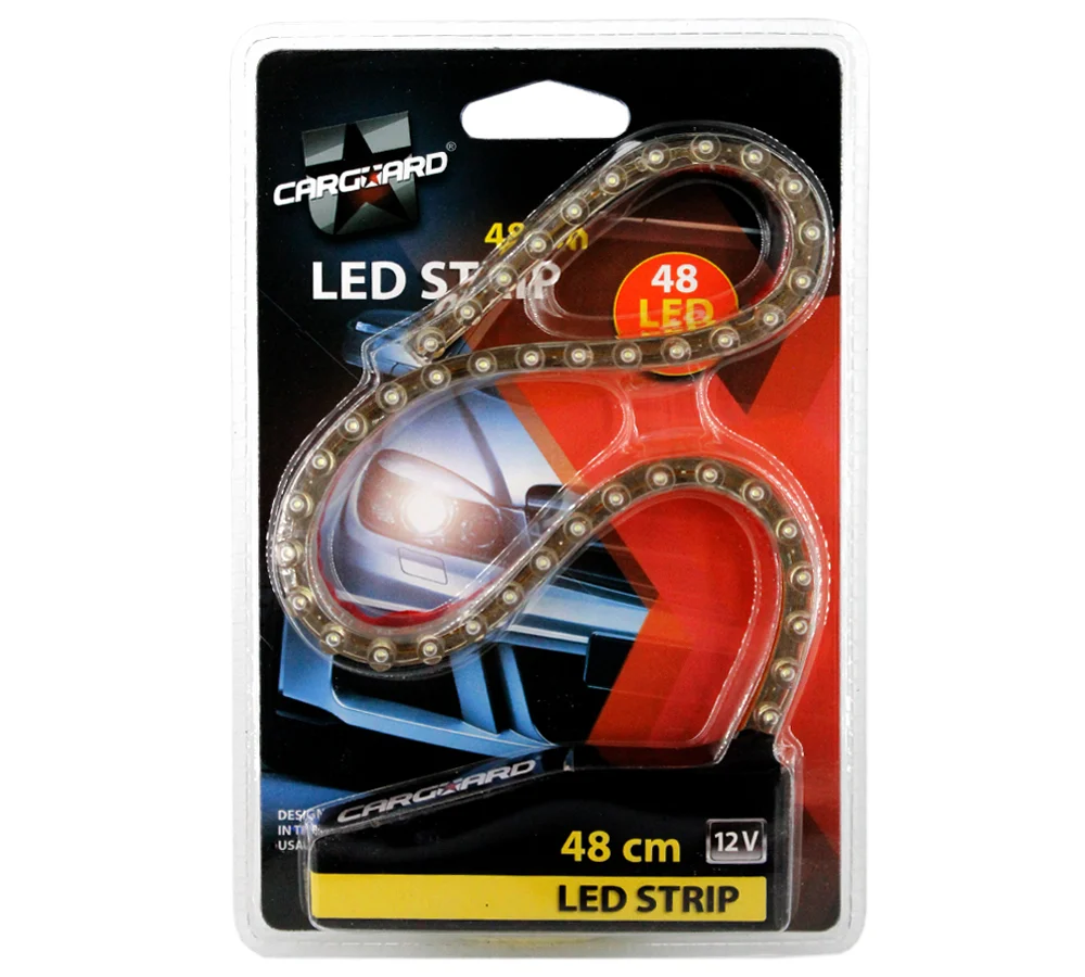 Banda LED auto Carguard, 48 cm, 48 LED, flexibila, 12V