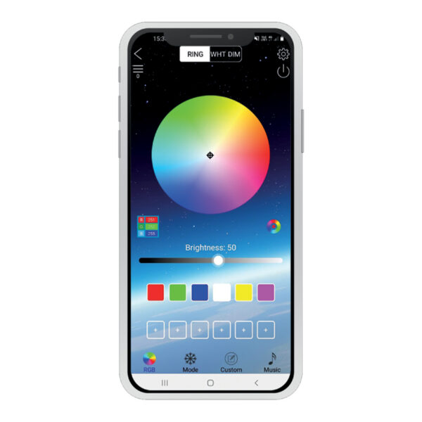 Banda LED SMART pentru iluminare fundal TV 32”-42”, RGB, Bluetooth, SunShine - imagine 5
