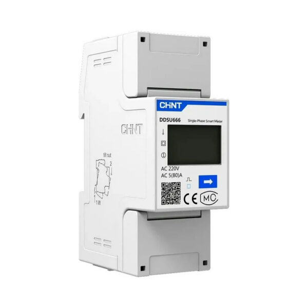 Contor monofazat inteligent, Solax Power, CHINT DDSU666, RS485, LCD, Modbus-RTU - imagine 1