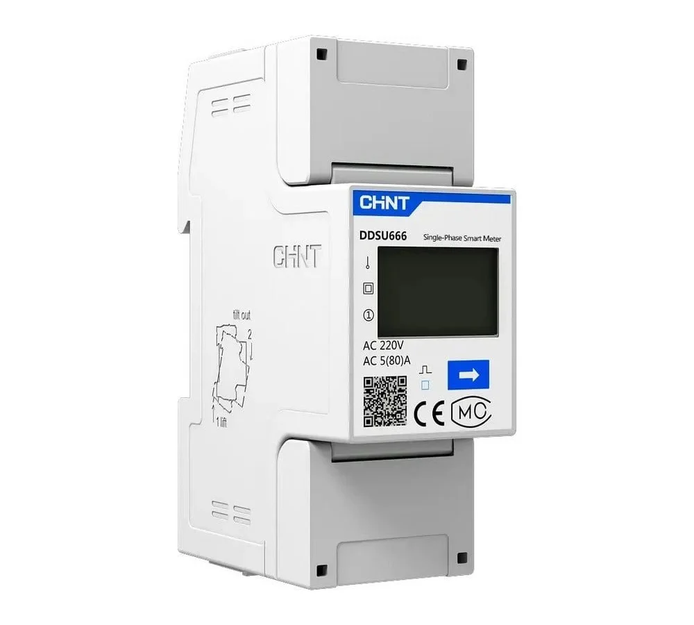 Contor monofazat inteligent, Solax Power, CHINT DDSU666, RS485, LCD, Modbus-RTU