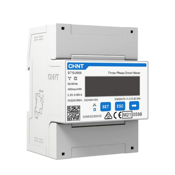 Contor trifazat inteligent, Solax Power, CHINT DTSU666, RS485, LCD, Modbus-RTU - imagine 1