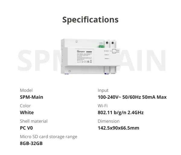 Releu Sonoff SPM Main Unit - unitate centrala - imagine 11