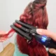 Ondulator ceramic Soulima Hair Waver, 3 tuburi de curling, temperatura reglabila, dispaly LCD, 120W - imagine 9