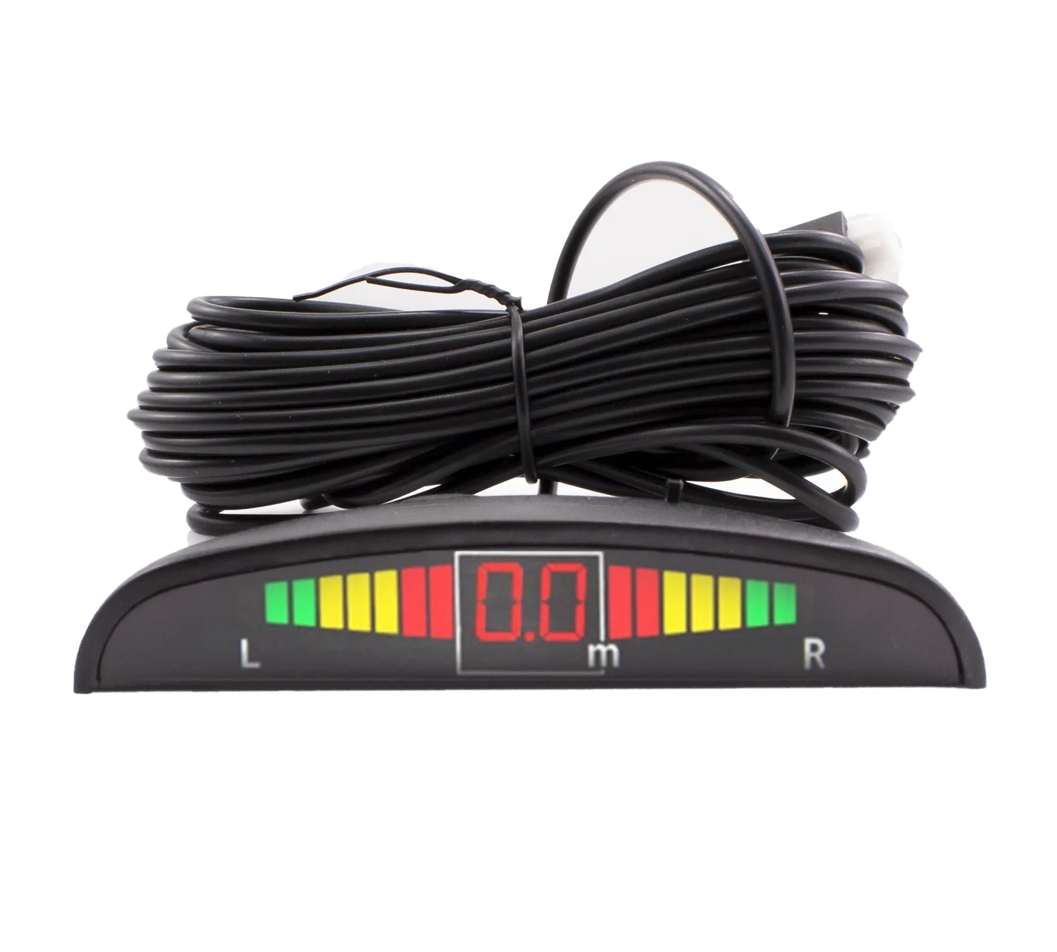 Set senzori de parcare Carguard, afisaj LED si semnal acustic, 4 senzori, raza 0-2 m