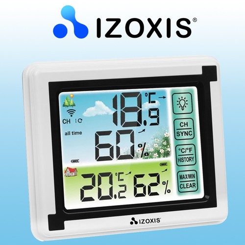 Statie Meteo Termohigrometru Wireless cu Display Color pentru Temperatura Interioara si Exterioara si Umiditate 1 Statia Meteo Termohigrometru Wireless cu Display Color pentru Temperatura Interioara si Exterioara si Umiditate