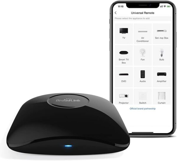 Telecomanda universala inteligenta BroadLink RM4 Pro, Wi-Fi, Compatibil cu Google Home, Alexa  IFTTT273 - imagine 1