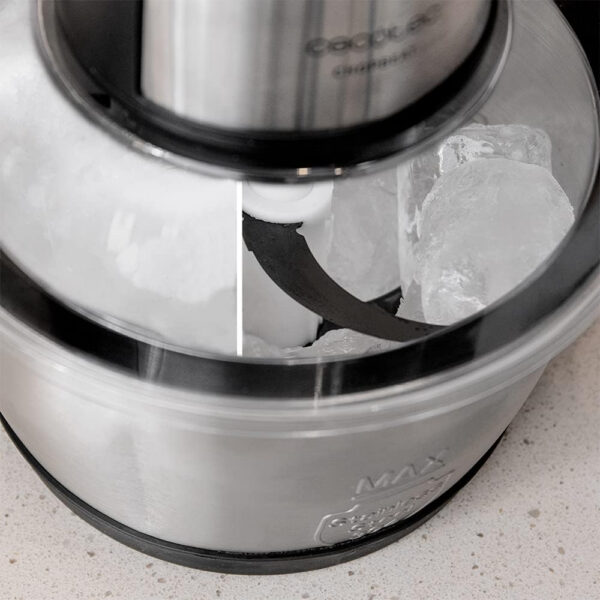 Tocator Cecotec ChopBeat 1500 TitanBlack, 600W, 1.5 l, Lame titan, Vas Inox, 2 viteze - imagine 4
