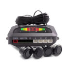 Set senzori de parcare Carguard, afisaj LED si semnal acustic, 4 senzori, raza 0-2 m