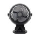 Ventilator cu acumulator si clema, diametru elice 10 cm, negru, USB, 3 trepte viteza, autonomie 6 ore - imagine 3