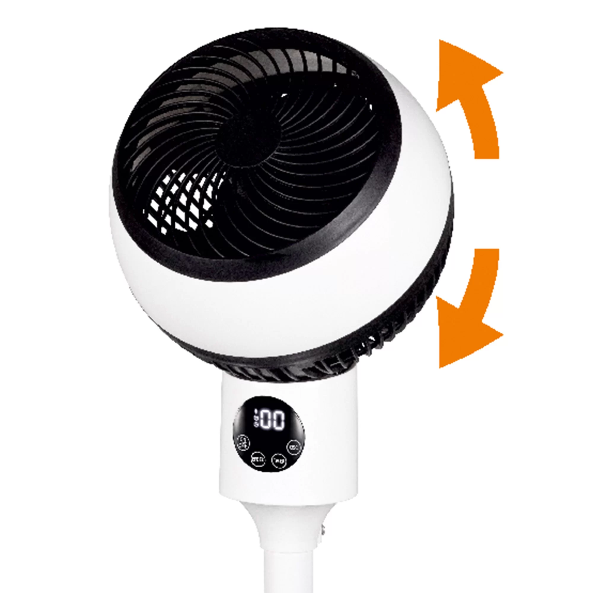 Ventilator cu picior Home, afisaj digital, telecomanda, temporizator, 3 trepte de viteza, 50W