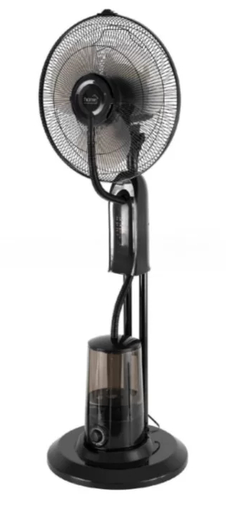 Ventilator cu umidificare Home 75 W, cu oscilare, Telecomanda, Ecran LED, 3 moduri, diametru 40 cm