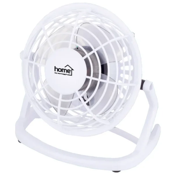 Ventilator de birou Home Cool Confort, 2.5W, USB, Reglabil, Silentios, Alb - imagine 1