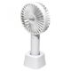 Ventilator de mana cu acumulator Mini Vent, diametru elice 9 cm, USB, 3 trepte viteza, autonomie 5 ore, alb
