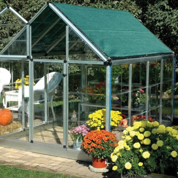Plasa de umbrire, HDPE, 230 g/mp, grad de umbrire 95%, verde, 25x1.5 m  - imagine 5