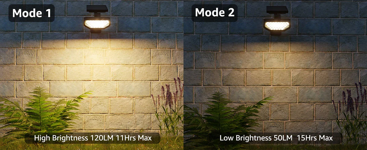 Set 2 bucati lampi solare LED Lepro PR510005, 43 leduri, IP65 lumina alba calda, 2 moduri 2 Set 2 bucati lampi solare LED Lepro PR510005, 43 leduri, IP65 lumina alba calda, 2 moduri