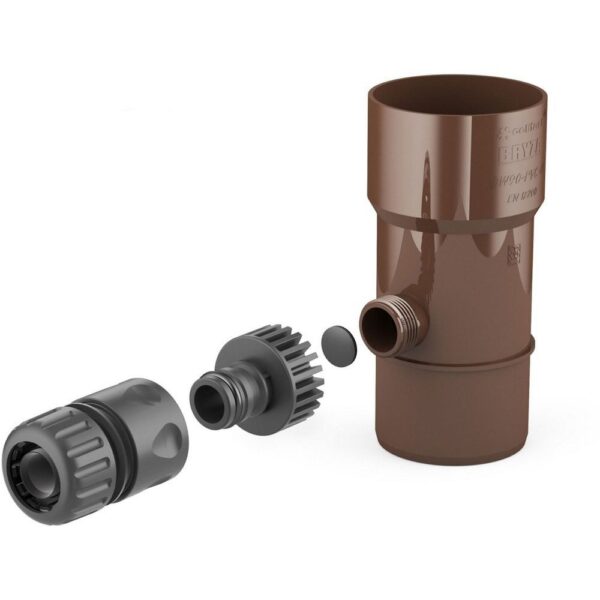 Colector de apa de ploaie Cellfast BRYZA 90 mm - Maro - imagine 1
