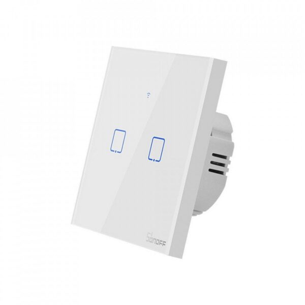 Intrerupator Smart  cu Touch  Sonoff T0 EU TX , WiFi, (2 canale) - imagine 1