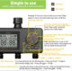 Programator automat pentru irigare Diivoo WT10M-GN, 3 zone, IP54, functie Rain Delay - imagine 2