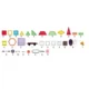 Set constructie magnetic 3d, diferite forme si culori, 130 piese - imagine 9