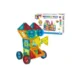 Set constructie magnetic 3d, diferite forme si culori, 130 piese - imagine 25