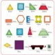 Set constructie magnetic 3d, diferite forme si culori, 130 piese - imagine 24