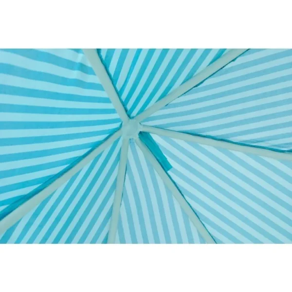 Cort copii, forma hexagonala, 6 intrari, pliabil, 135x140 cm, husa depozitare, alb albastru - imagine 9