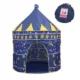 Cort tip castel pentru copii, imprimeu stele si luna, 135x105 cm, albastru - imagine 8