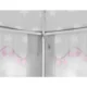 Cort castel printese, mini ghirlanda roz eleganta, 135x140 cm, 6 perdele tul, pliabil, husa depozitare - imagine 8