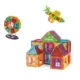 Set constructie magnetic 3d, diferite forme si culori, 130 piese - imagine 32