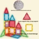 Set constructie magnetic 3d, diferite forme si culori, 130 piese - imagine 37